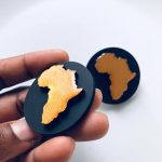 africa earrings studs